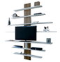 Hanah Home Mueble para TV Blanco y Nogal